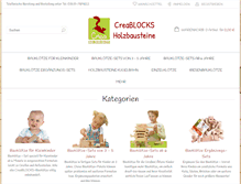 Tablet Screenshot of creablocks.de